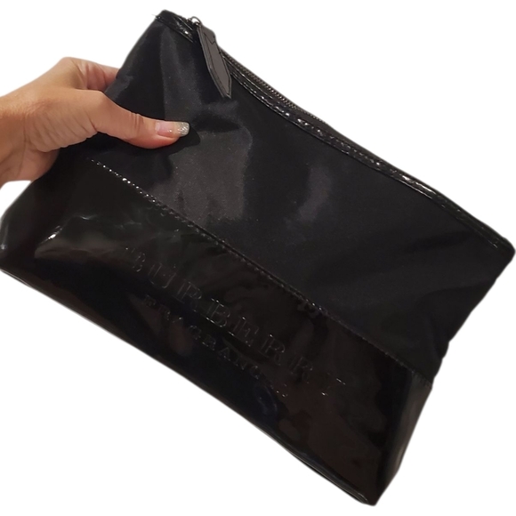 Burberry Patent Large Cosmetic Tablet Pouch Case Clutch Bag - Picture 1 of 10